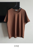 Jun Inner U-Neck Washing Short Sleeve Tee