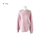 Wend Wool Bokashi Pastel Loose Fit Round Knit