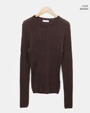 Roez mohair loose fit ribbed knit