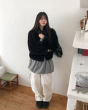 Titi Shearling Crop Fur Jacket