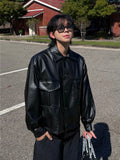 Muir minimal pocket leather jacket