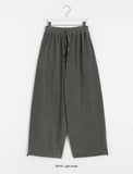 [BAONHAUS] Amoki check color matching fleece banding jogger pants