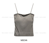 [U-BASIC] 2TYPE Ribbed Tube Top Sleeveless (with cup)