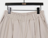 Mote cut key ring loop two-way wide cotton pants