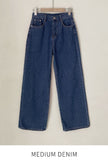 Location Brushed Wide Denim Pants