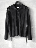 Bohemian Strap Punching Knit
