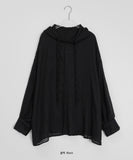 Miltu Summer See-through Hood Shirt