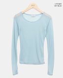 Maden See-Through Layered Long Sleeve T-Shirt