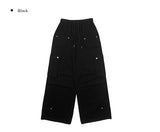 Fergie Cargo String Wide Pintuck Pants