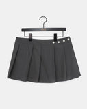 Mne layered pin tuck pleated wrap skirt skirt pants