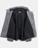 Bhin Big Pocket High Neck Adjust Wool Hood Half Coat