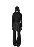 STRIPE PINTUCK PLEATS MINI SK