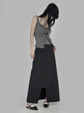 Tsol Unbalanced Wrap Skirt