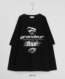 Tonin printing layered over long sleeve tee