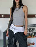 [U-BASIC] Pudding incision round ribbed sleeveless