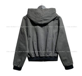 Ekin semi-crop walk hooded jacket