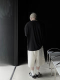 Basic Cotton Two Tuck Bermuda Pants