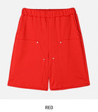 Tear Rivet Double Knee Bermuda Pants