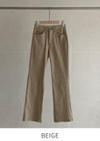 Eve Semi Bootcut Banding Cotton Pants