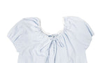 Beson Lace Button Ribbon Frill Blouse