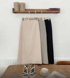 Soelin Basic Cutout Long Skirt