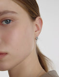 Champagne Full Moon Silver Mary Bowl Earrings