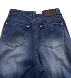 SIDE SHIRRING WIDE DENIM