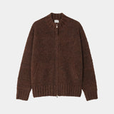 Mong Boucle Knitted Zip Up