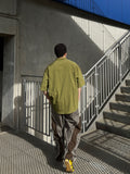 Nylon Two-Tone Curve Line Pants