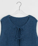 Chohind ribbon bokashi knit vest