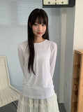 [BAONHAUS] Ringchi Layered Span Round T-Shirt