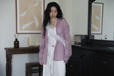 Chiffon shirring sling cross bag