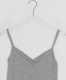 Highla Punching Basic V-Neck Shirring Sleeveless