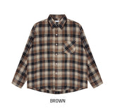 Doze loose fit check shirt