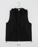 [unisex] Tensi Color Summer String Net Hood Vest