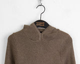 Cornet ribbed slim fit inner long sleeve hood t-shirt