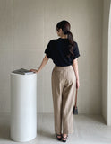 Kashua V-neck Collar Short Sleeve Knit
