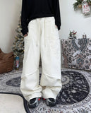 Deo Peach Diagonal Wide Pants