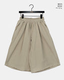 [back point!] Newo Biz Pocket Pintuck Bermuda Pants