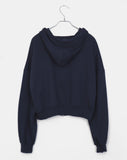 Arring Pretty Motion Lettering Pocket Long Sleeve Hood Zip-Up