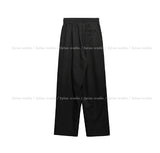 Early linen pintuck banding slacks