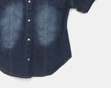 Rad slim fit pocket washed denim shirt