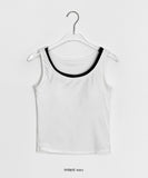Fushke Color Matching Layered Cap sleeveless
