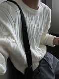 Cable Cosyharu Semi-over Knit