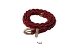[Cowhide] SLIM WEAVING BELT