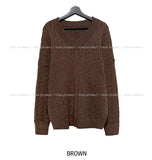 Little V-neck Cable Knit