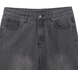 Loose Basic Wide Denim Pants