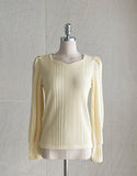 Spring Ersa Heart Neck Ribbed T-Shirt