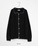 [unisex] Nadeki Stitch Over Knit Cardigan