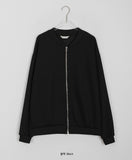 [unisex] Hepburn two-way ribbed knit zip-up